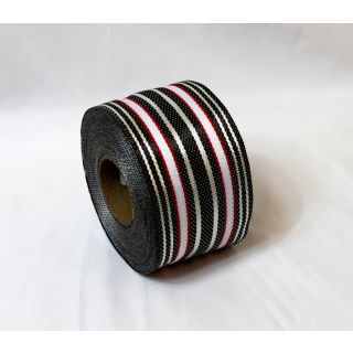 3.1" UNI DIRECTIONAL CARBON POLY RAIL TAPE - RED STRIPE #6403