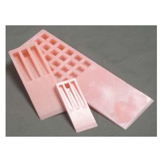 1-3/4" x 10" Pink Thin Line Standard Demolding Wedge, Flexible