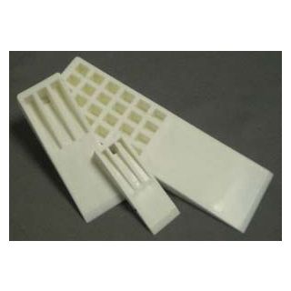 1-3/4" x 10" White Standard Demolding Wedge, Rigid